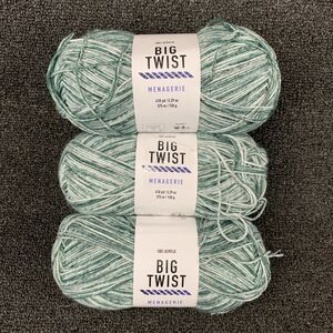 Lot of 3 Big Twist Menagerie Yarn Color is Gray Fox 410 yds NEW Discontinued